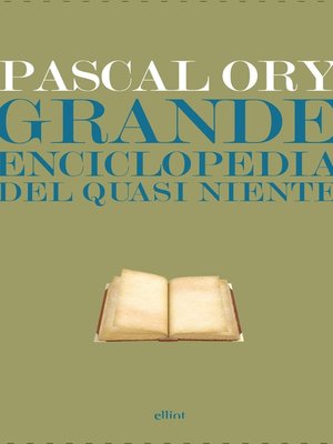 cover image of Grande enciclopedia del quasi niente